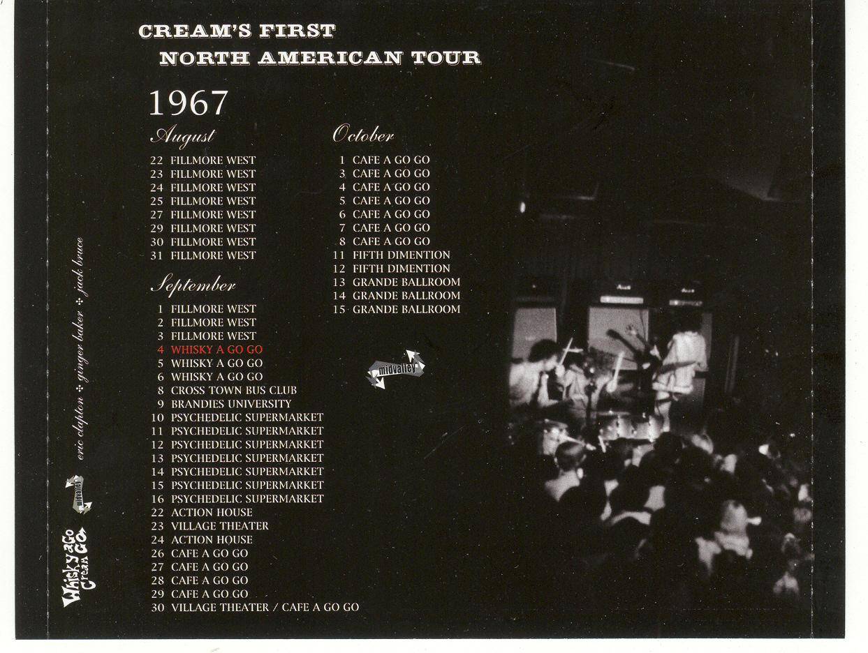 Eric Clapton Whisky A Go Go : Back JPN